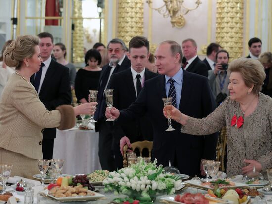 Reception on Naina Yeltsin's birthday