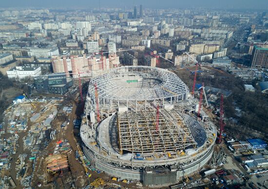 Dynamo stadium under construction