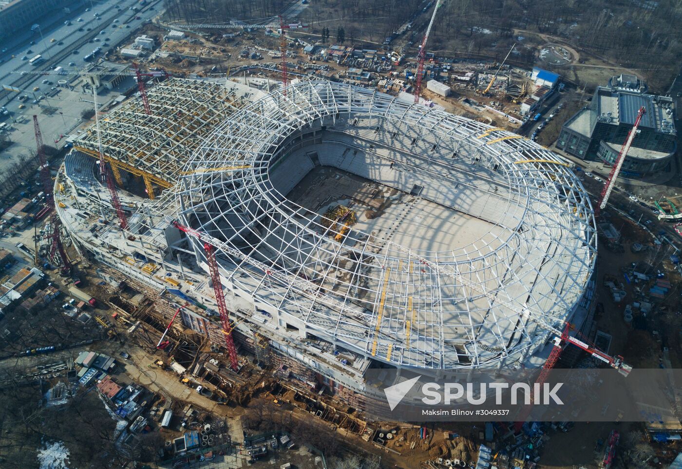 Dynamo stadium under construction