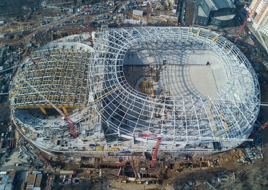 Dynamo stadium under construction