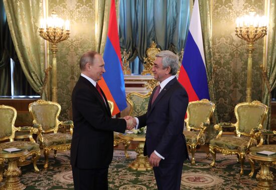 President Vladimir Putin's talks with President of Armenia Serzh Sargsyan