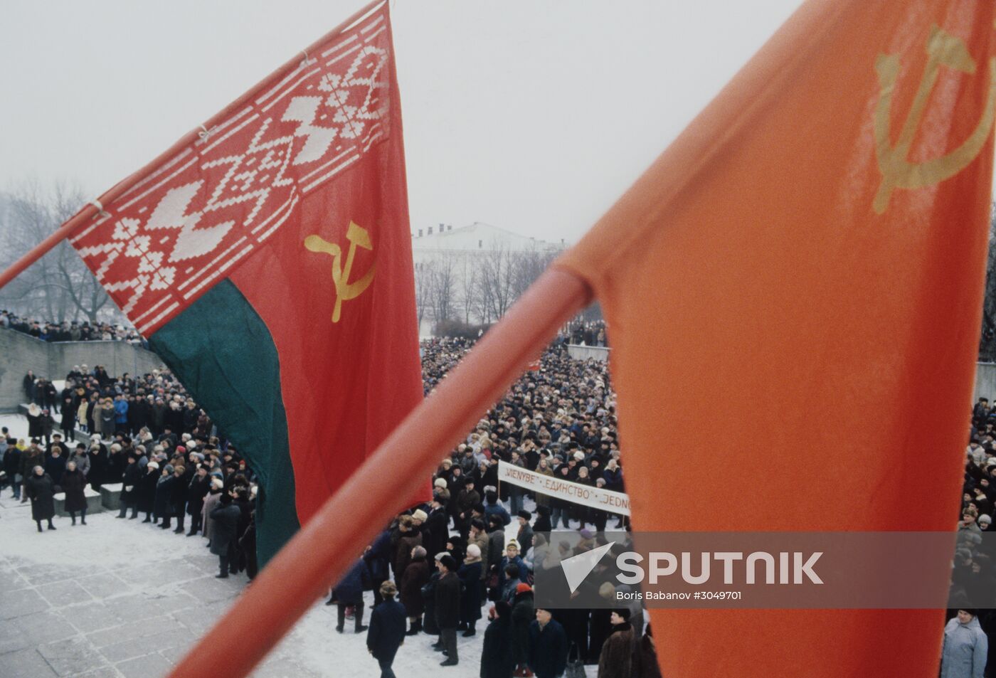 Rally by Yedinstvo (Unity) movement in Vilnius