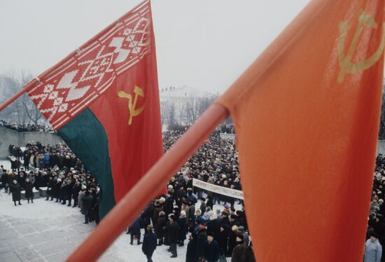 Rally by Yedinstvo (Unity) movement in Vilnius