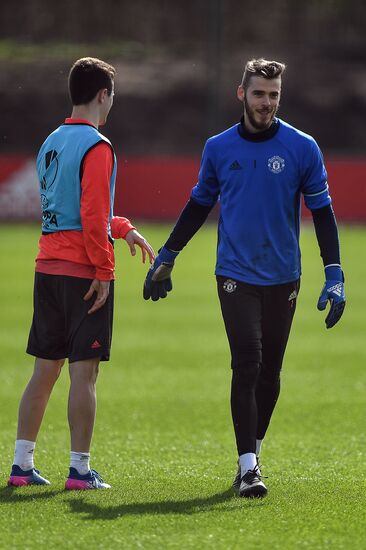 Europa League. FC Manchester United's training session