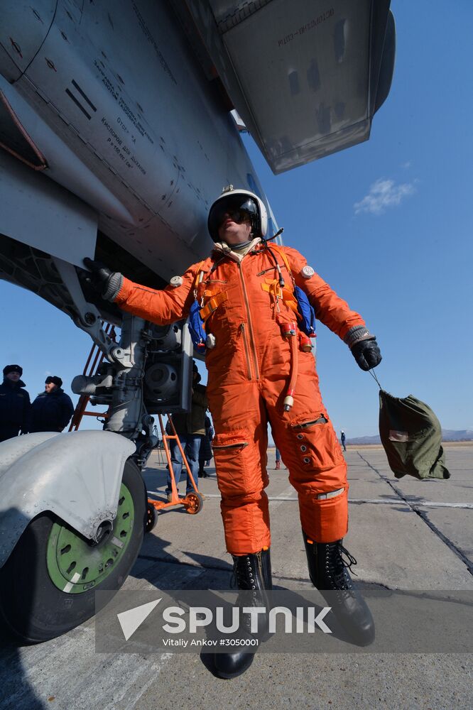 Joint flight drills in Russia's Primorye Territory