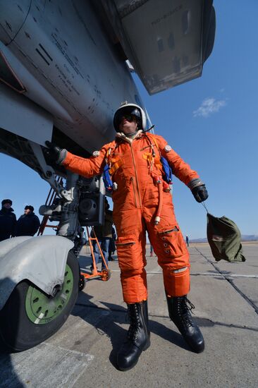 Joint flight drills in Russia's Primorye Territory