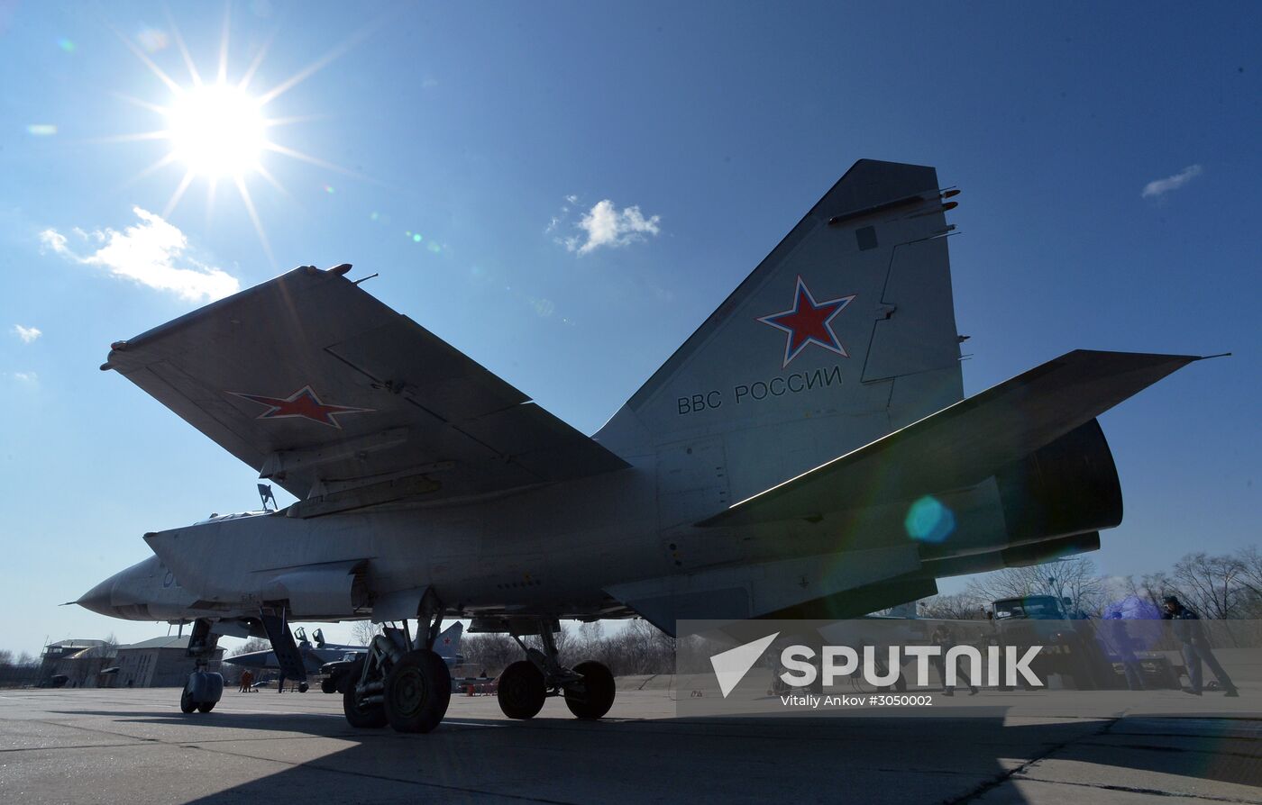 Joint flight drills in Russia's Primorye Territory