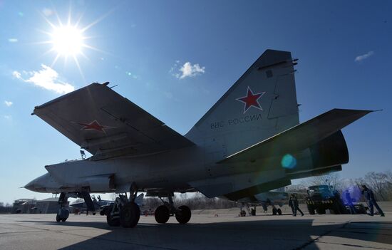 Joint flight drills in Russia's Primorye Territory
