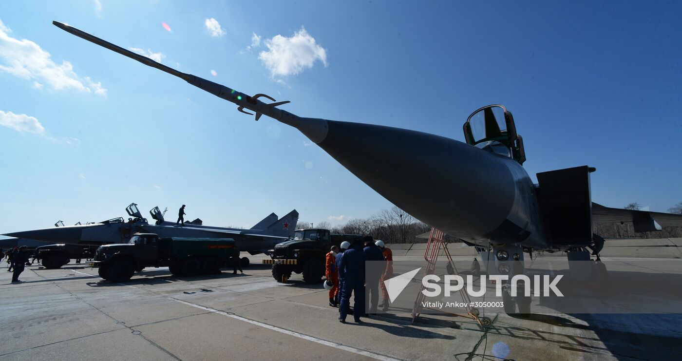 Joint flight drills in Russia's Primorye Territory
