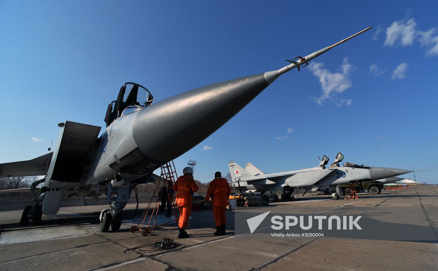 Joint flight drills in Russia's Primorye Territory
