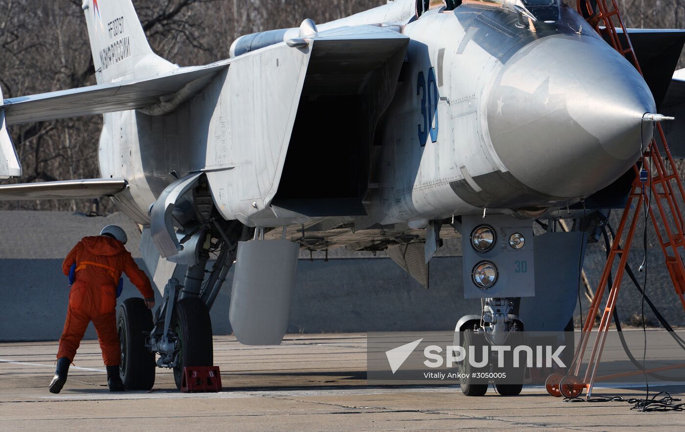 Joint flight drills in Russia's Primorye Territory