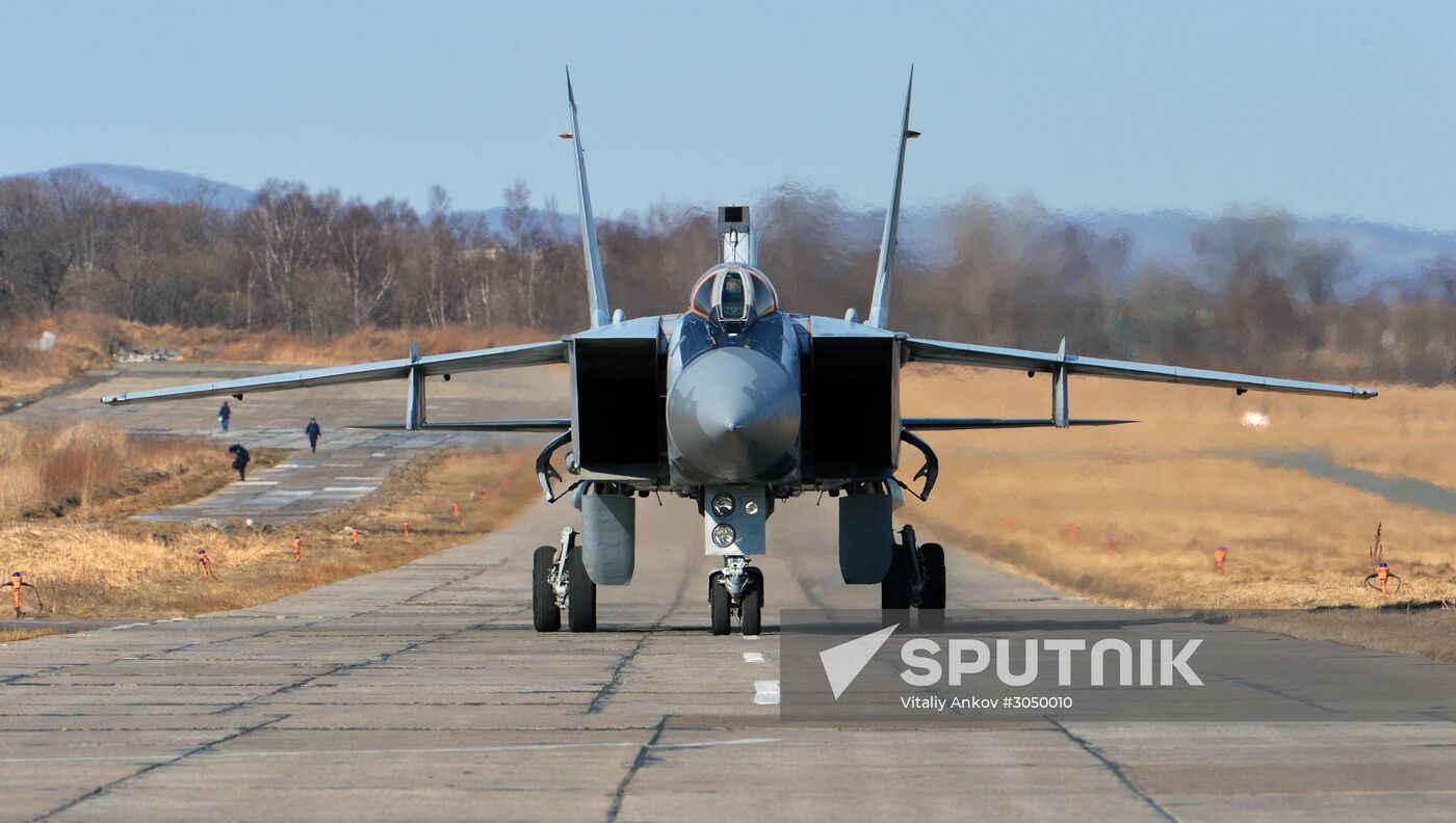 Joint flight drills in Russia's Primorye Territory