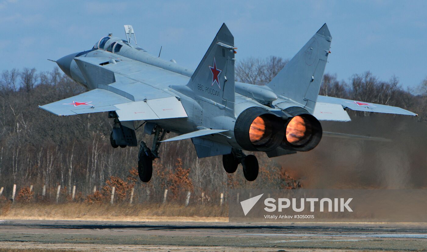 Joint flight drills in Russia's Primorye Territory