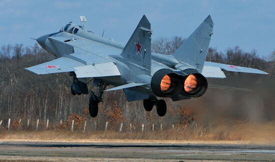 Joint flight drills in Russia's Primorye Territory