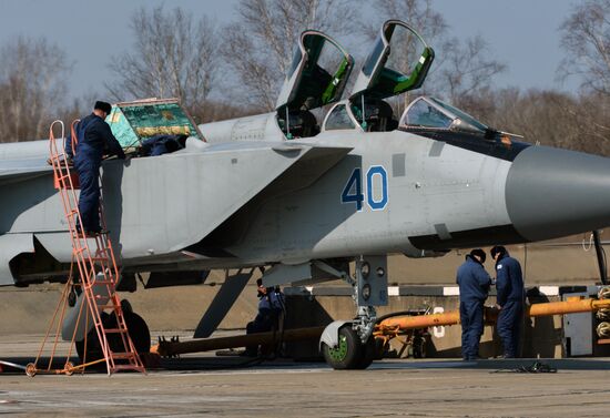 Joint flight drills in Russia's Primorye Territory