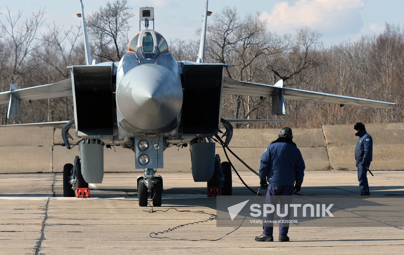 Joint flight drills in Russia's Primorye Territory