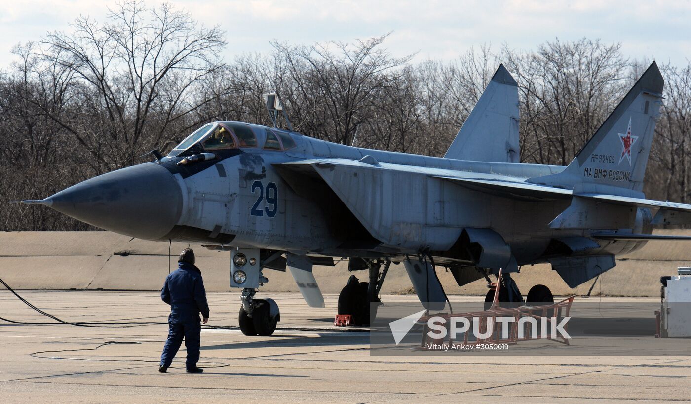 Joint flight drills in Russia's Primorye Territory