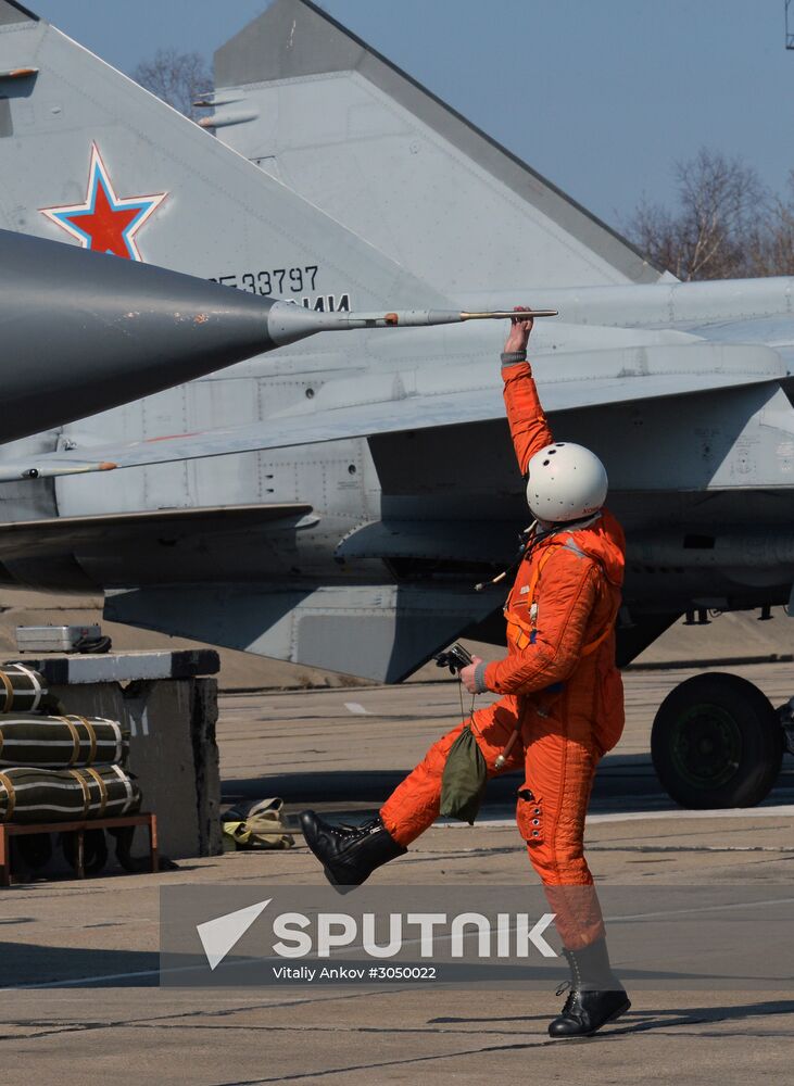 Joint flight drills in Russia's Primorye Territory