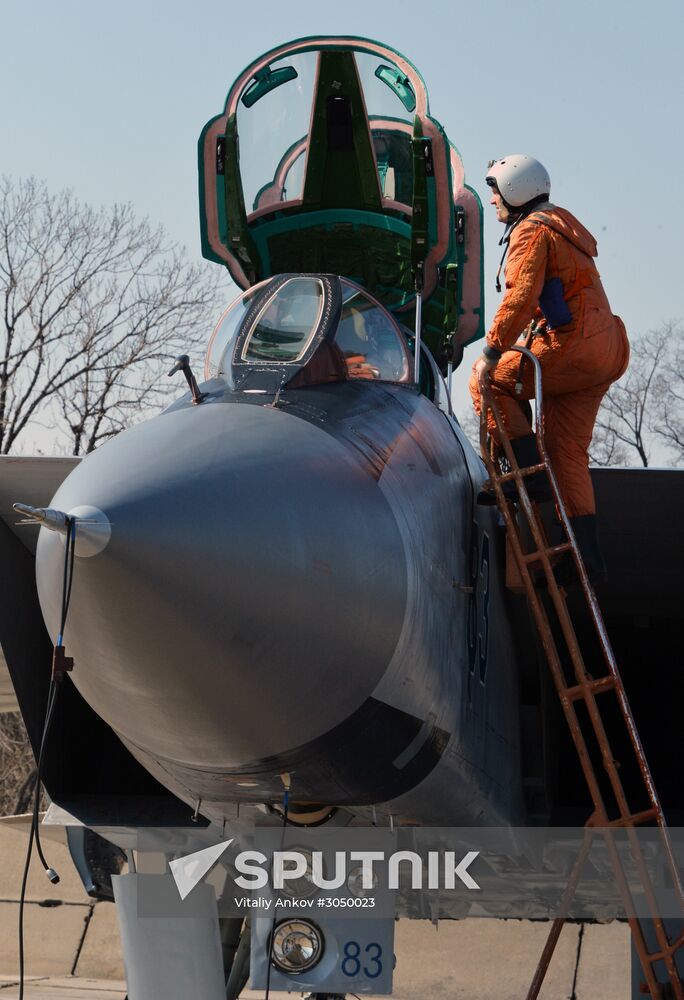 Joint flight drills in Russia's Primorye Territory