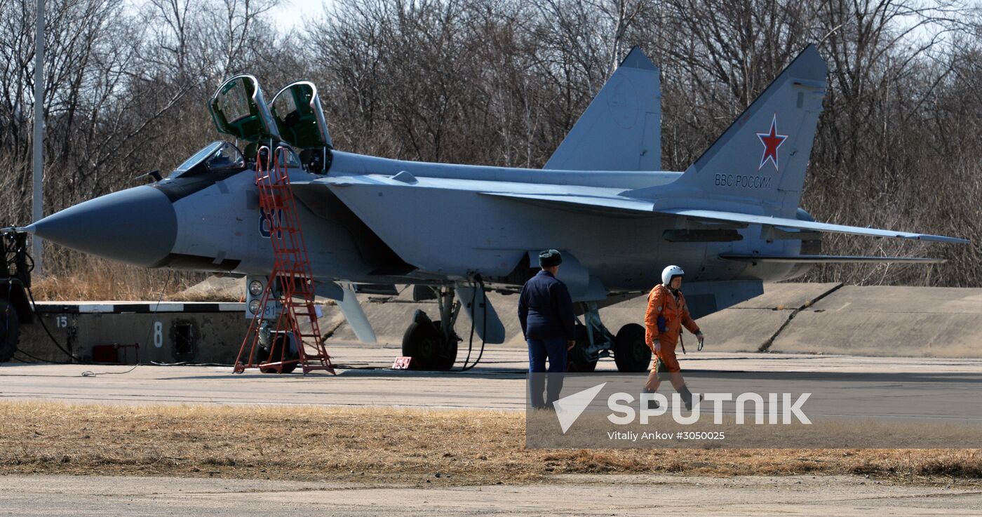 Joint flight drills in Russia's Primorye Territory