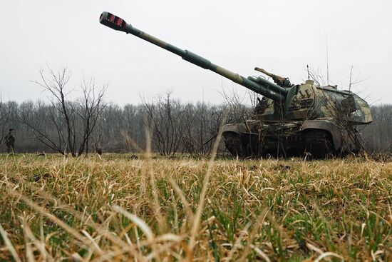 Military exercise in the Krasnodar Territory