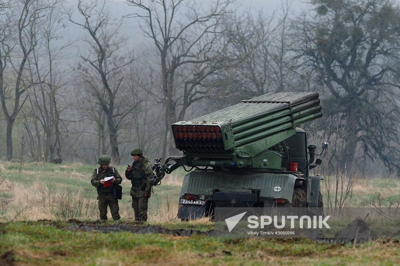 Military exercise in the Krasnodar Territory