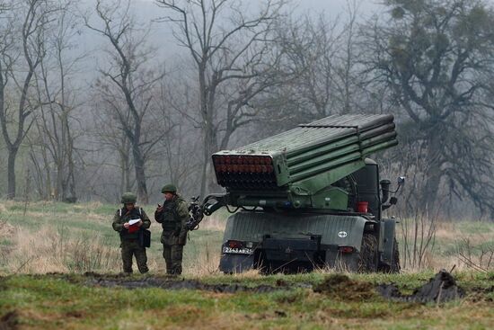 Military exercise in the Krasnodar Territory