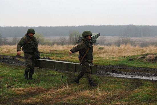 Military exercise in Krasnodar Territory