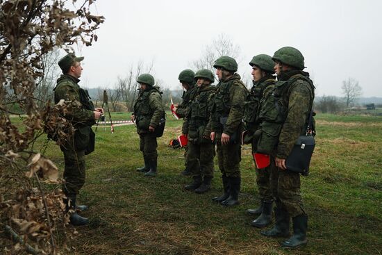 Military exercise in the Krasnodar Territory