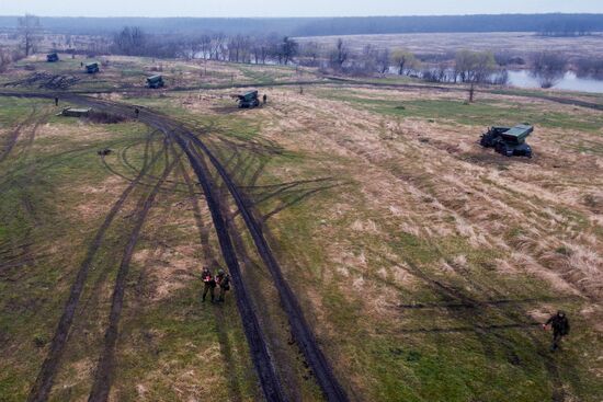 Military exercise in the Krasnodar Territory