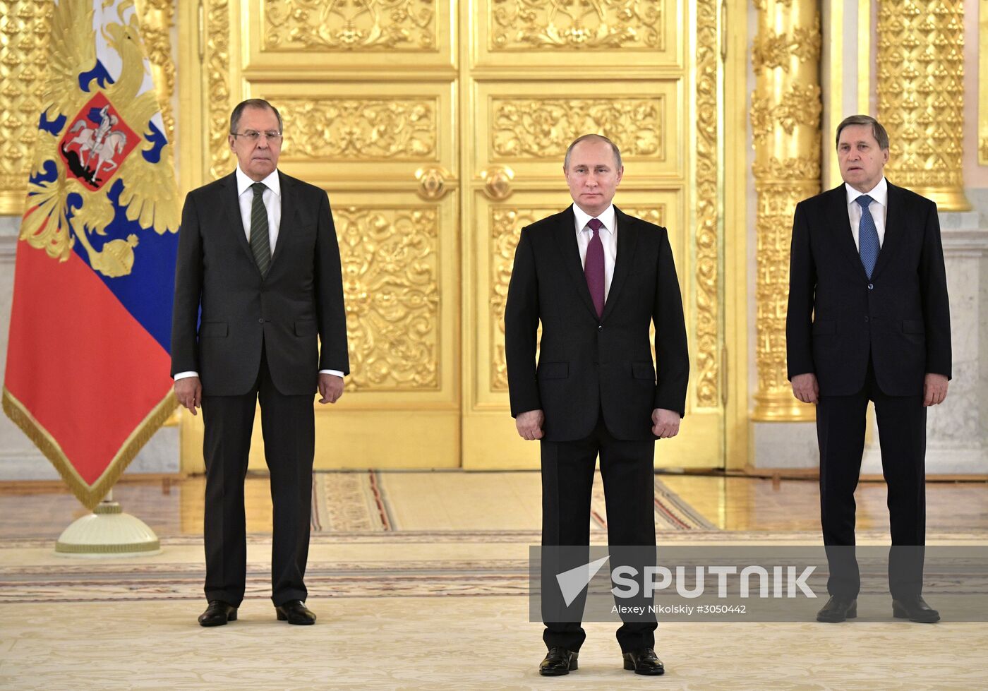 Russian President Vladimir Putin receives credentials from 18 ambassadors of foreign states