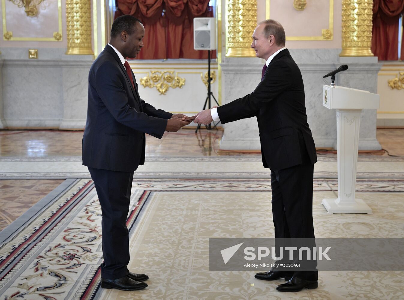 Russian President Vladimir Putin receives credentials from 18 ambassadors of foreign states