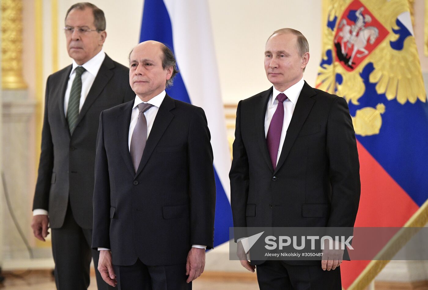 Russian President Vladimir Putin receives letters of credence from 18 ambassadors of foreign states