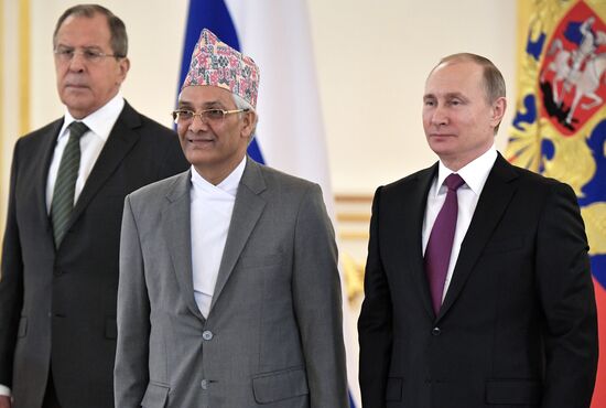 Russian President Vladimir Putin receives letters of credence from 18 ambassadors of foreign states