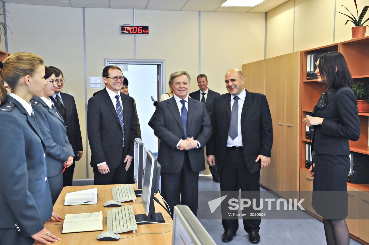 Gromov and Mishustin visit Federal Tax Service