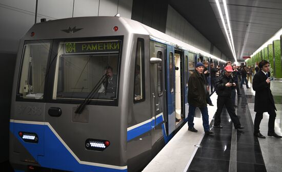 New metro stations Minskaya, Lomonosovsky Prospekt and Ramenki