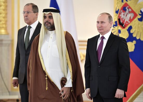 Russian President Vladimir Putin receives letters of credence from 18 ambassadors of foreign states