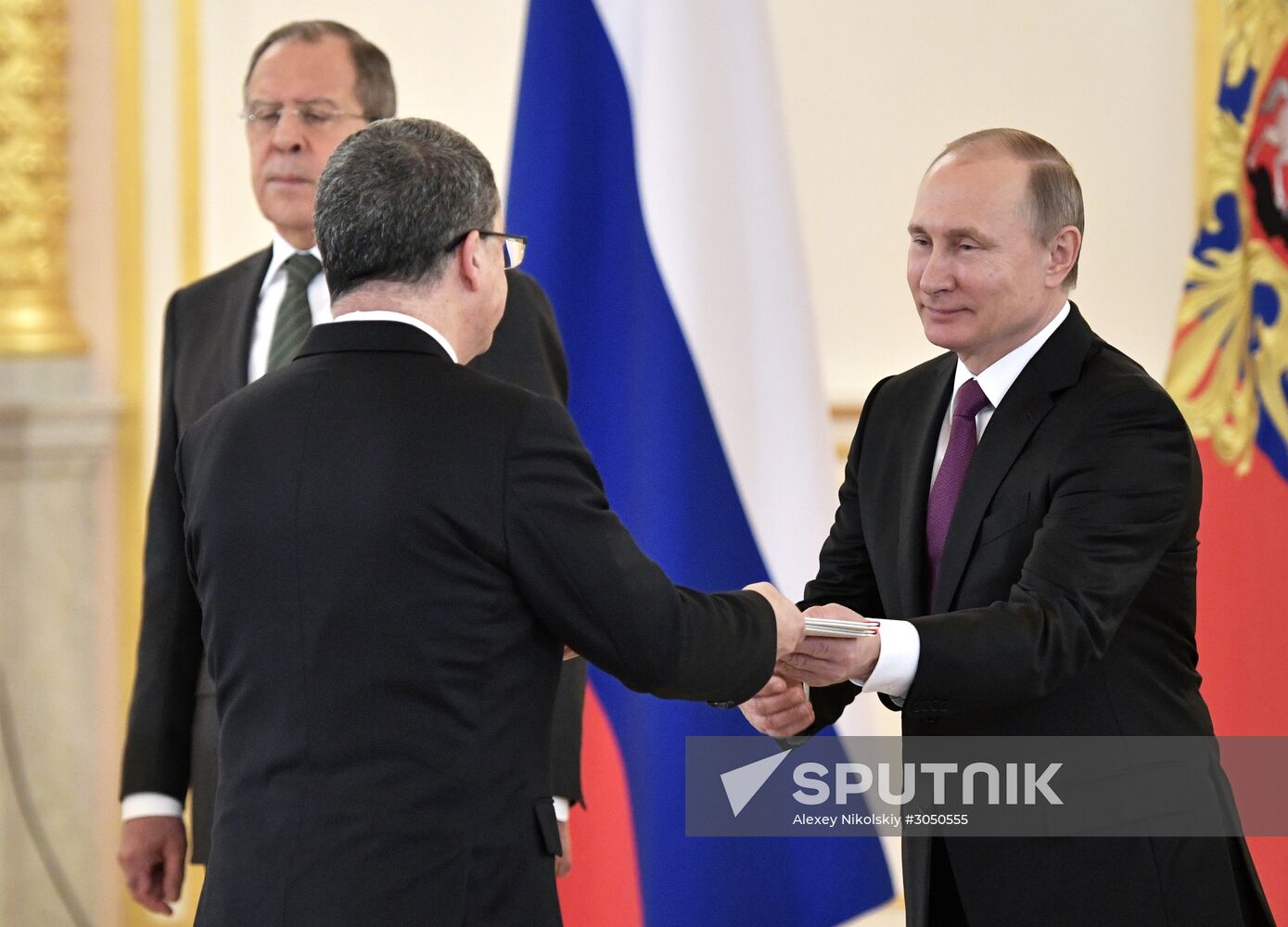 Russian President Vladimir Putin receives letters of credence from 18 ambassadors of foreign states