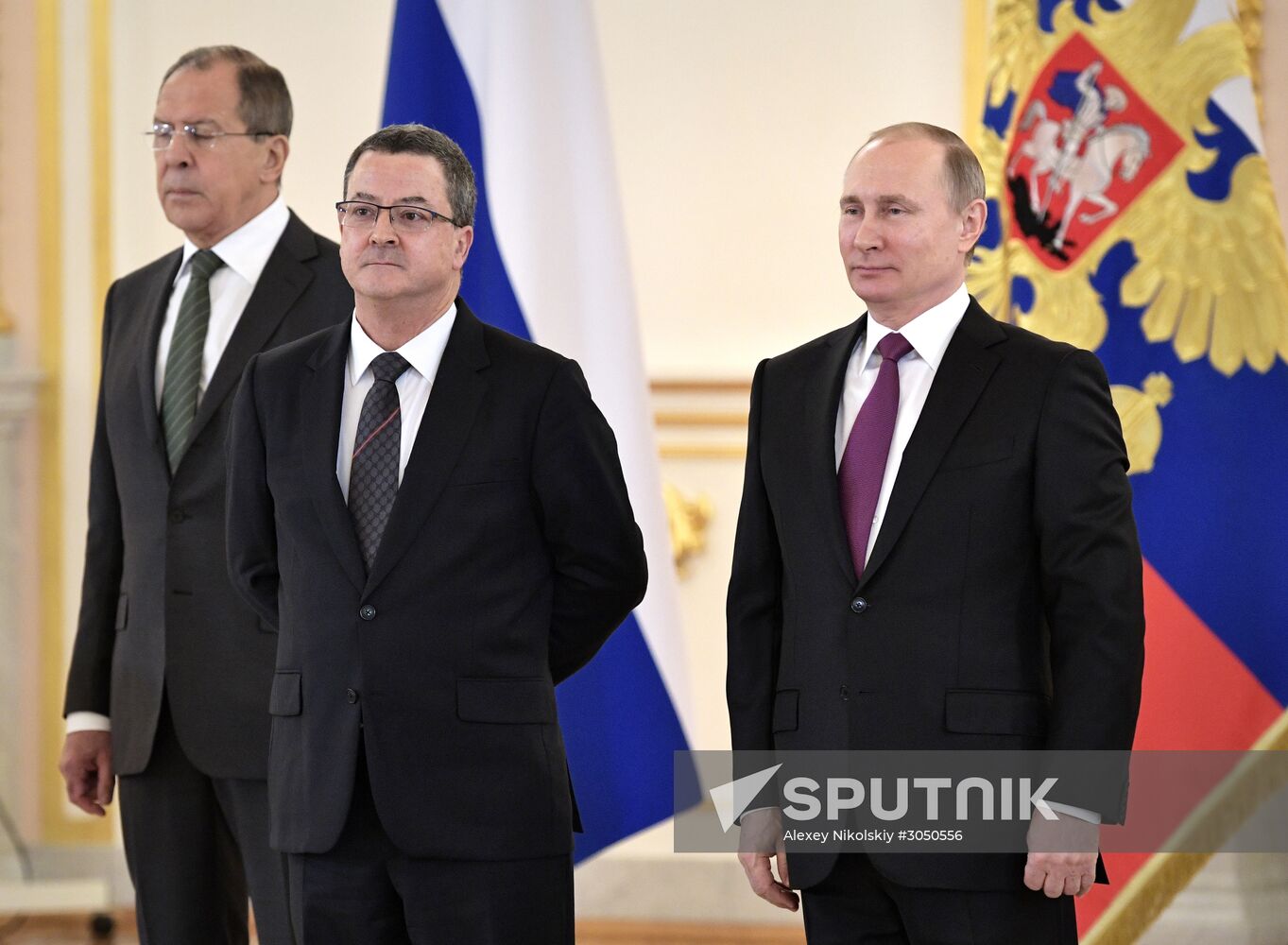 Russian President Vladimir Putin receives letters of credence from 18 ambassadors of foreign states