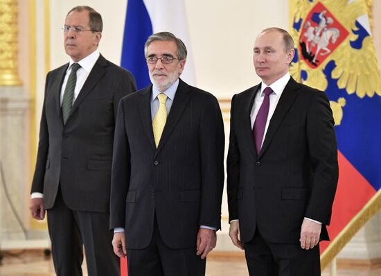 Russian President Vladimir Putin receives letters of credence from 18 ambassadors of foreign states