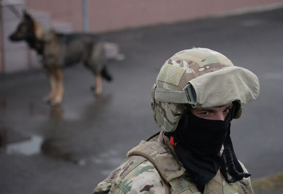 Training of canine services of National Guard Troops Service