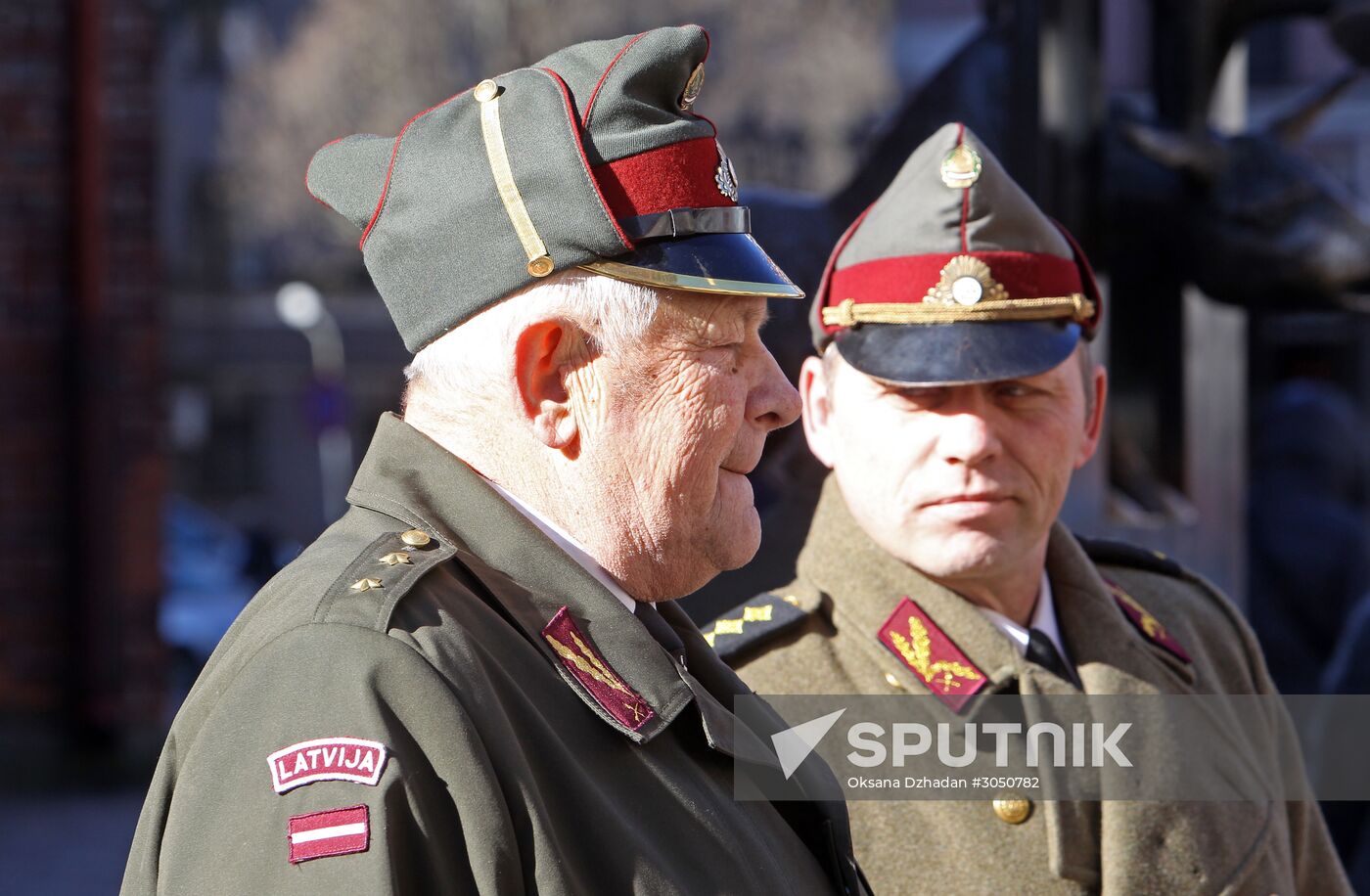 Waffen-SS veterans march in Riga