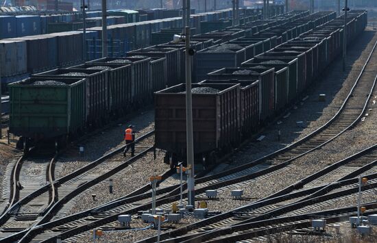 Largest port railway station of Far Eastern Railway, Nakhodka-Vostochnaya