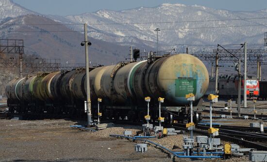 Largest port railway station of Far Eastern Railway, Nakhodka-Vostochnaya