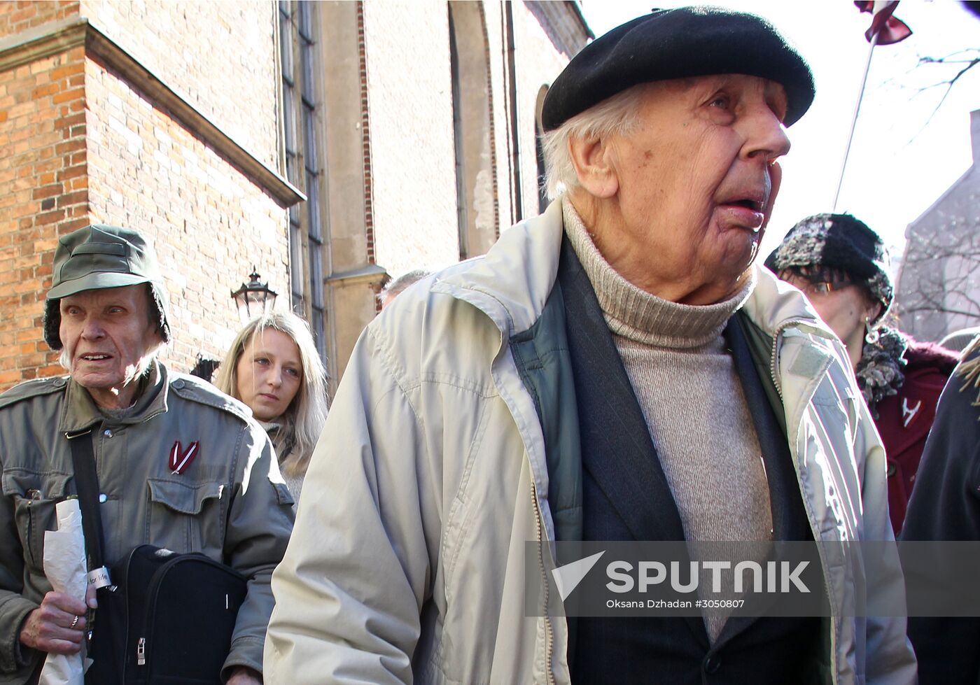 Waffen-SS veterans march in Riga