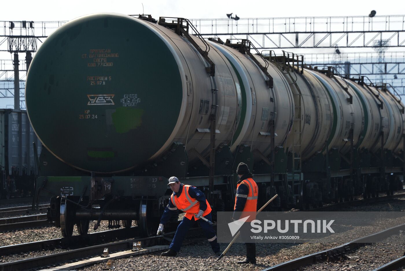 The largest port railway station of the Far Eastern Railway Nakhodka - Vostochnaya