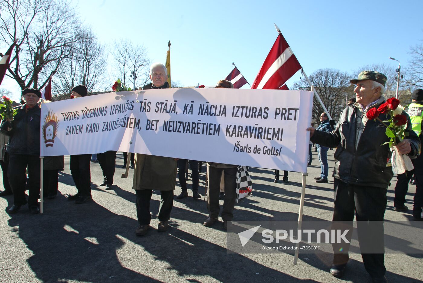 Waffen-SS veterans' march in Riga