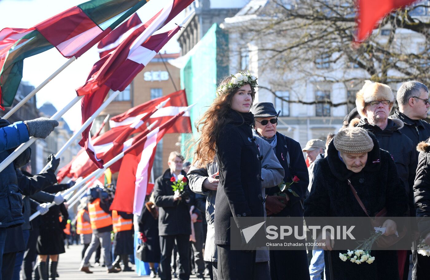 Waffen-SS veterans march in Riga