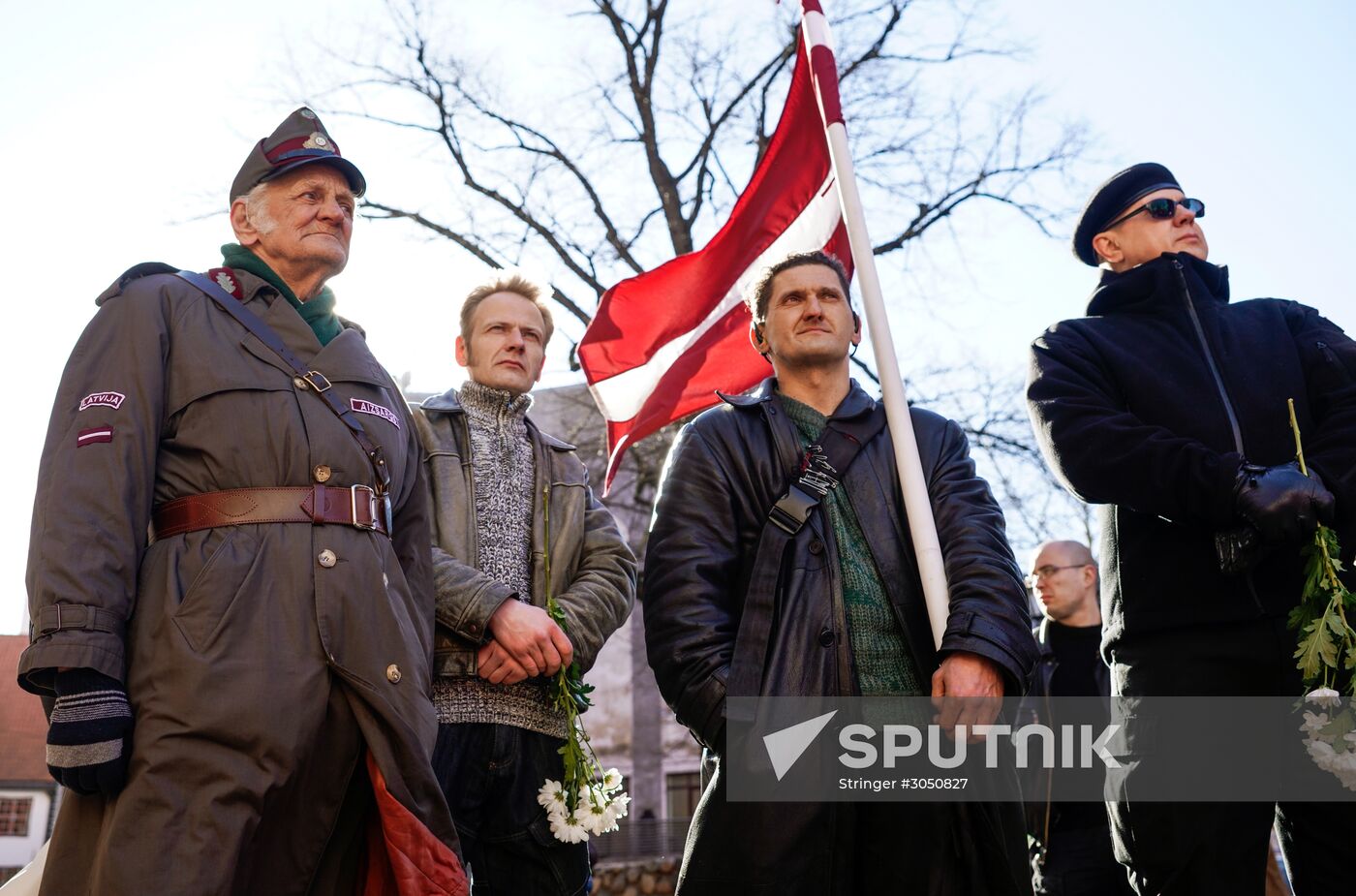 Waffen-SS veterans march in Riga