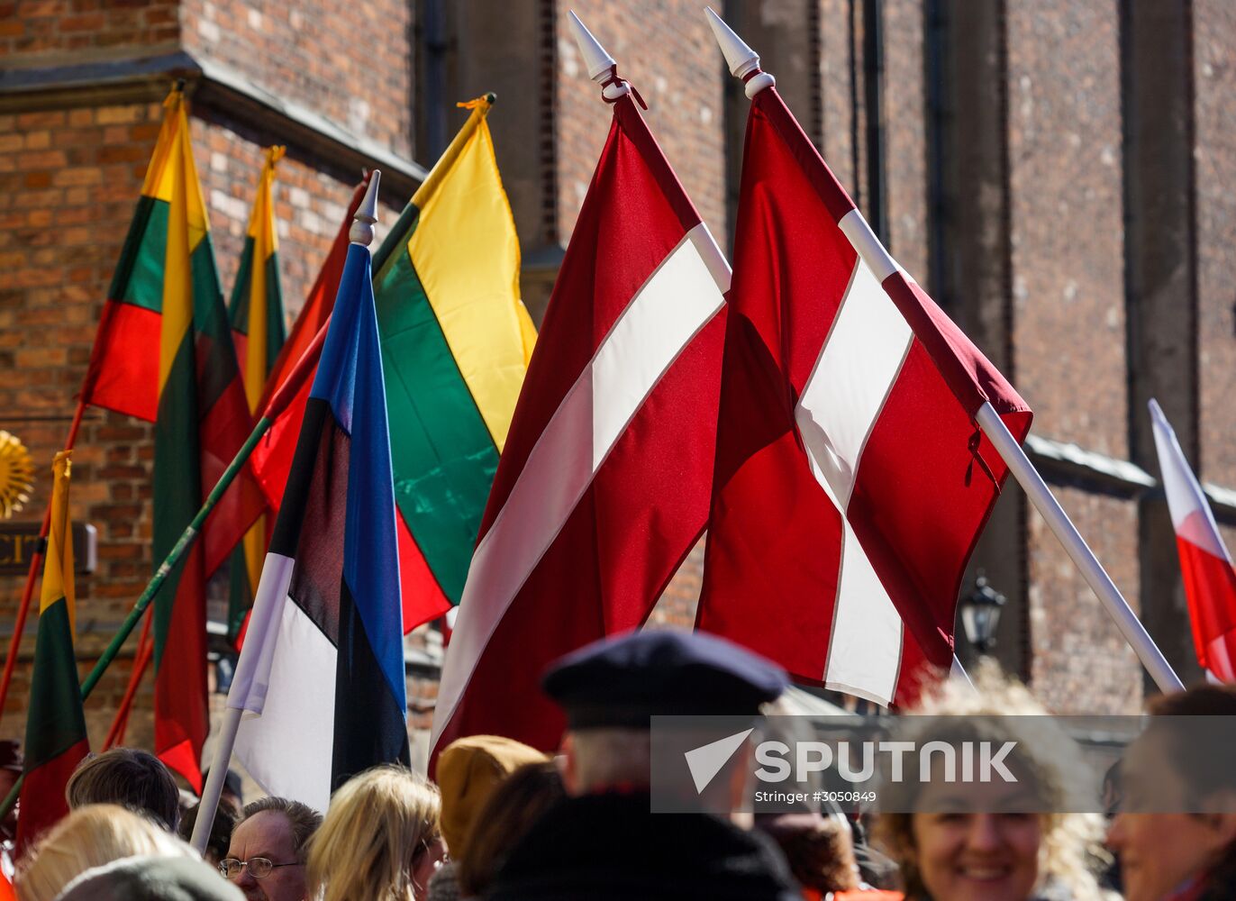 Waffen-SS veterans march in Riga